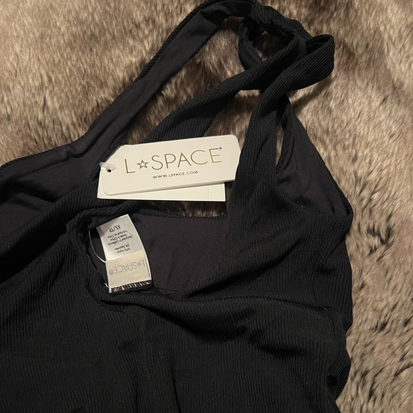 NWT L*SPACE Phoebe One Piece in Black - Picture 3 of 4